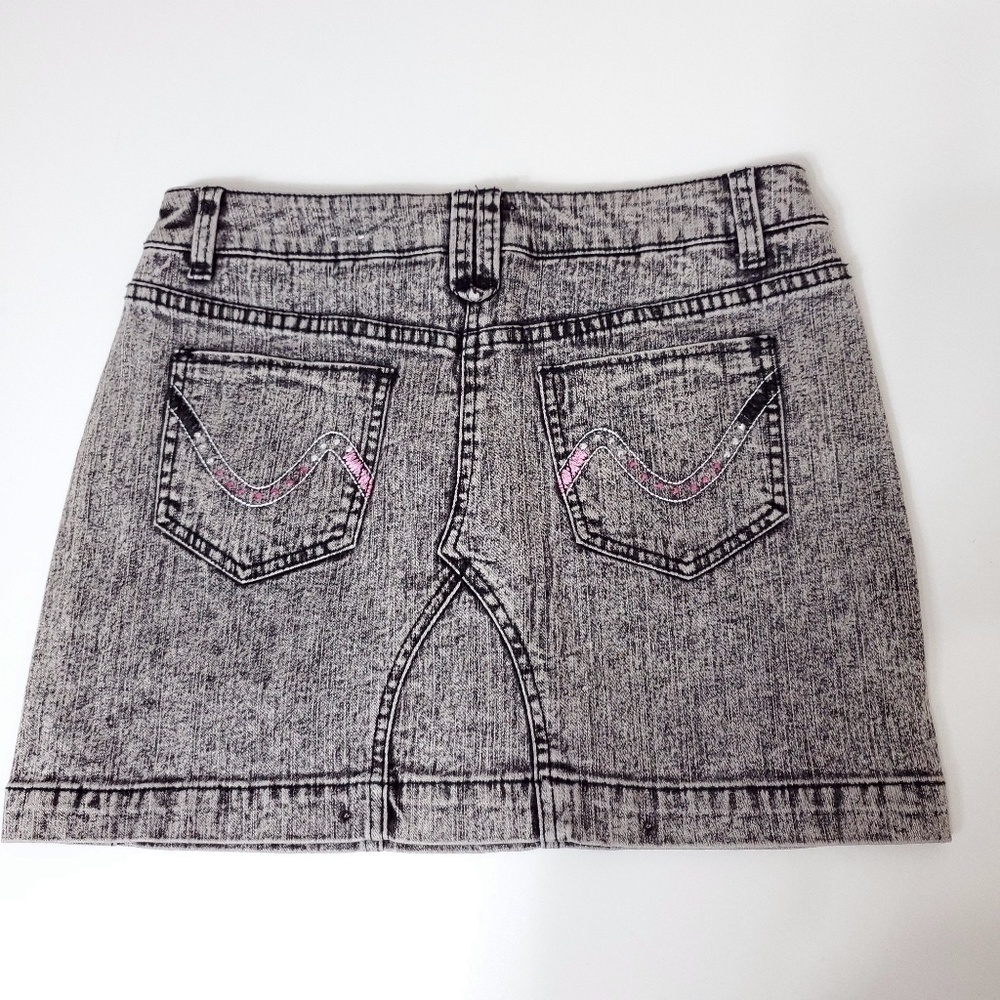 3/$15 sale Embellished jean skirt girls size 16 - Picture 5 of 7
